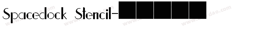 Spacedock Stencil字体转换
